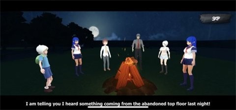 高中生动漫女孩