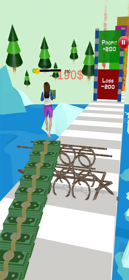 金钱女孩运行3D