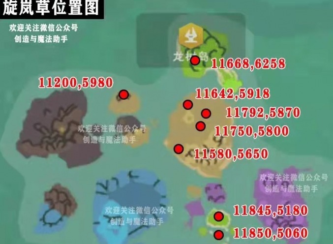 创造与魔法旋岚草多久刷新一次 旋岚草位置分布图以及刷新时间