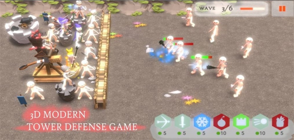 火柴人防御之塔防战场3D