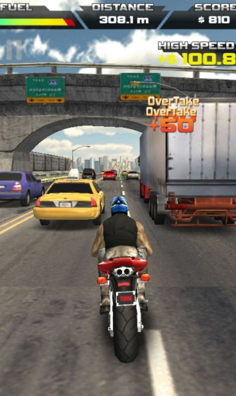 3D摩托车公路骑手