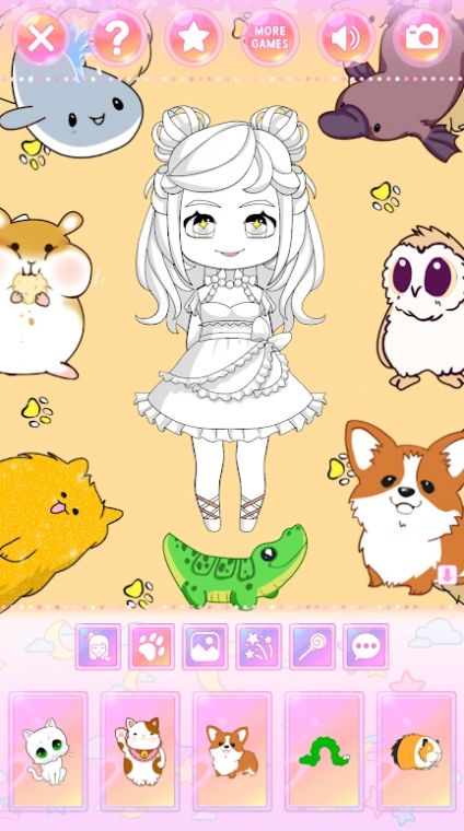 赤壁娃娃装扮填色游戏和头像制作