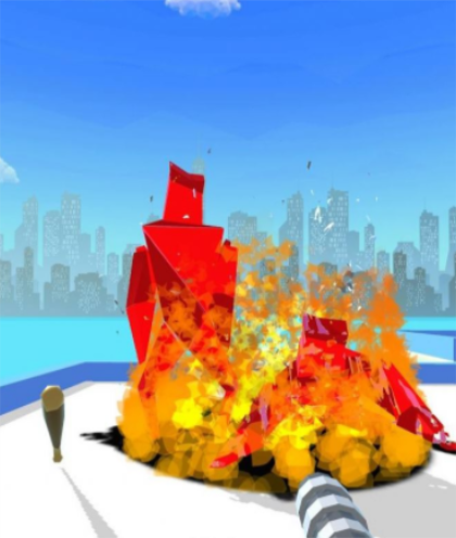 烧毁3D纸人