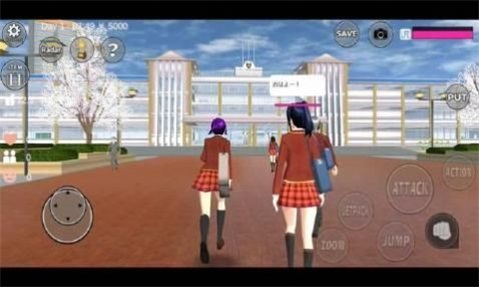 高中动漫女孩3D