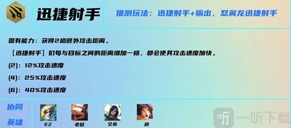 云顶之弈s7迅捷射手阵容如何运营 s7迅捷射手阵容玩法一览
