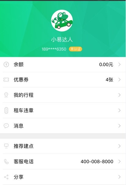小易租車