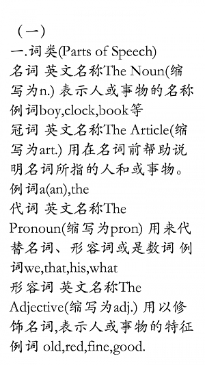 初中英語重點大全