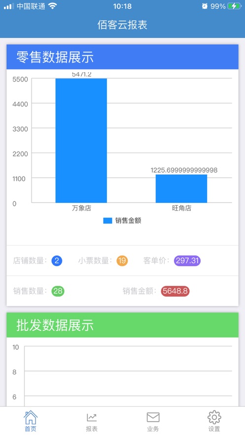 佰客手机报表