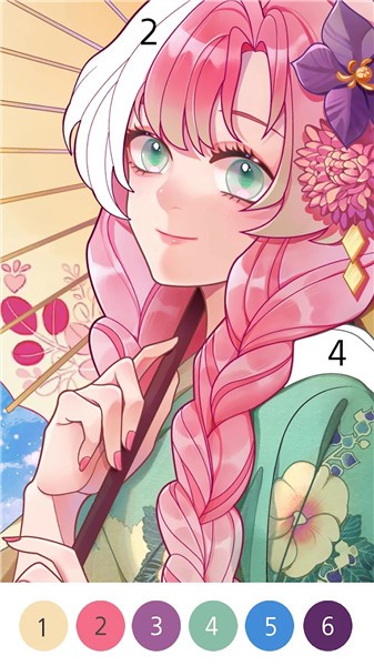 快樂數字填色藝術