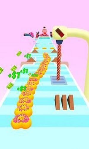 甜甜圈堆栈跑酷竞赛3D