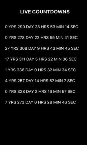 Countdown app