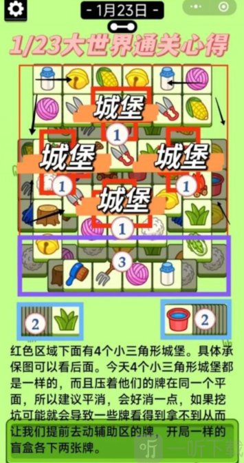 羊了个羊1.23过关攻略 1月23日通关技巧