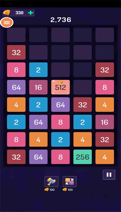 按數字顏色