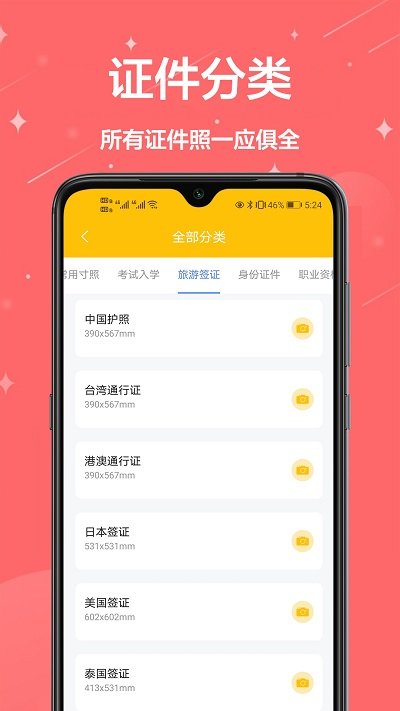 正规照