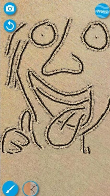 画沙艺术画