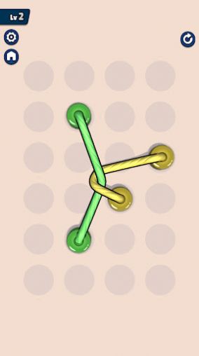 纏繞的繩結是一款非常有意思的休閒遊戲,非常考驗玩家的腦力和思維