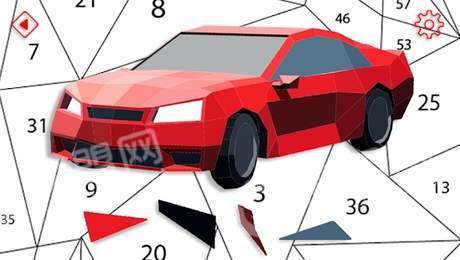 汽車無多邊形藝術