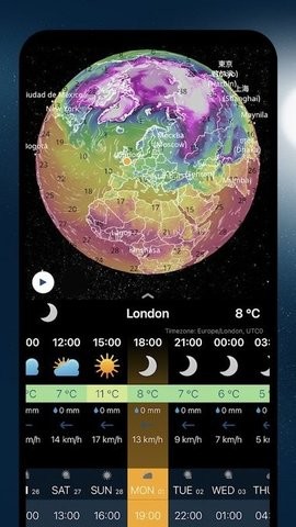风雨气温图
