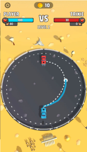 画线撞车
