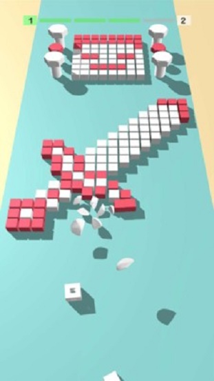 彩色撞击3D