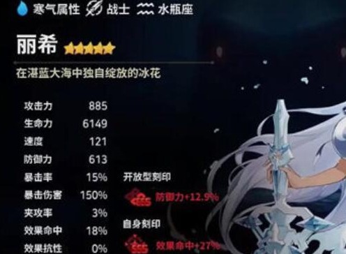 第七史诗丽希角色攻略 丽希信息介绍
