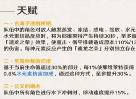 原神那维莱特天赋技能强度如何 那维莱特天赋技能介绍一览