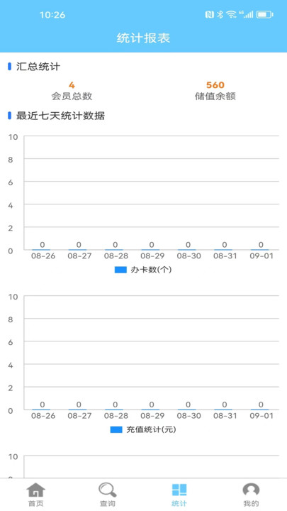 会员卡记账