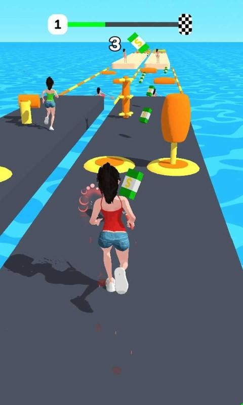 女孩接力赛3D