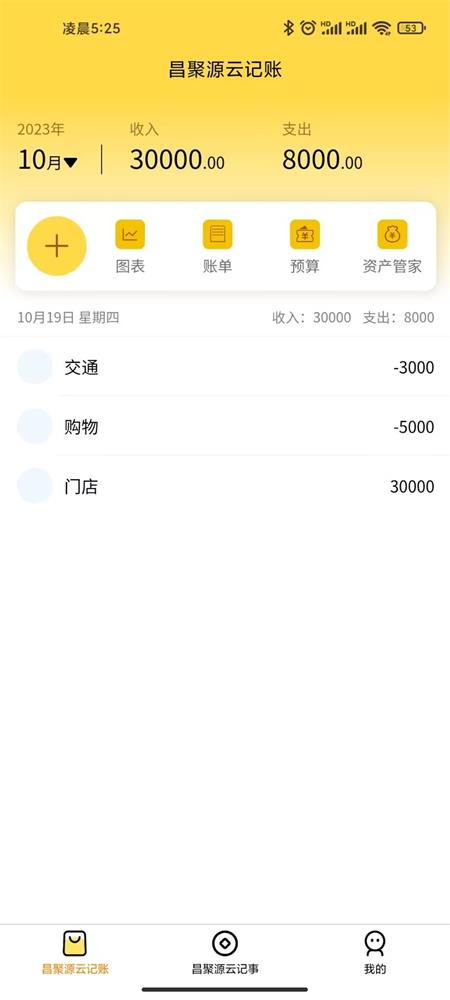 昌聚源云记账