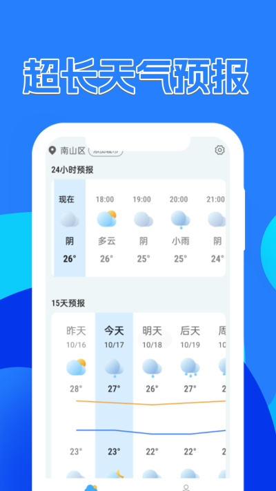 天气预报速递