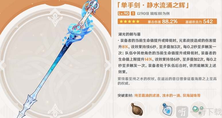 原神靜水流涌之輝突破材料有哪些 靜水流涌之輝突破材料整理分享