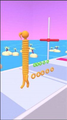 颈部堆叠跑酷3D
