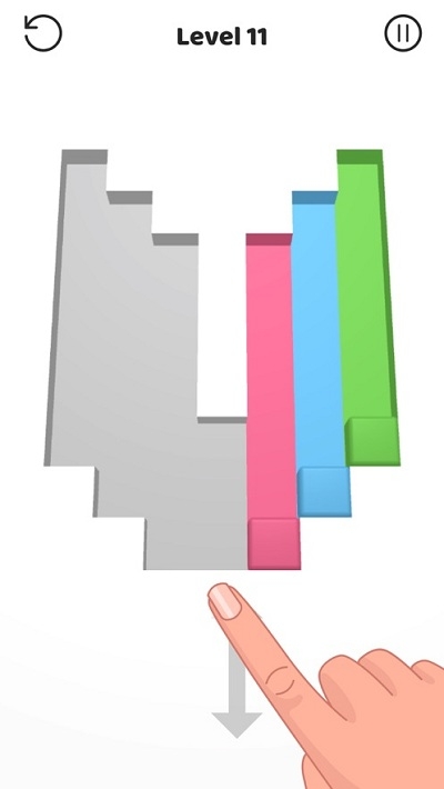 彩色滑动3D