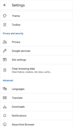 KiwiBrowser