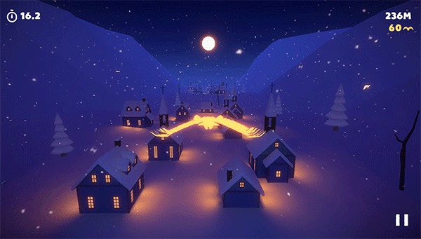 雪夜飞行