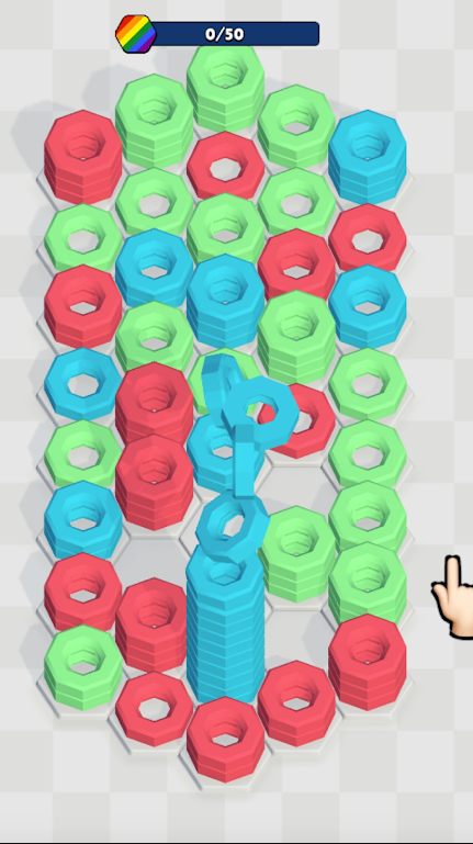 螺母堆叠3D