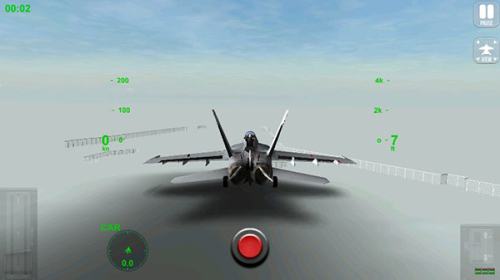 F18舰载机模拟起降