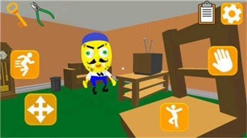 鱿鱼邻居逃生3d菜单版