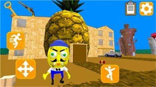 鱿鱼邻居逃生3d菜单版