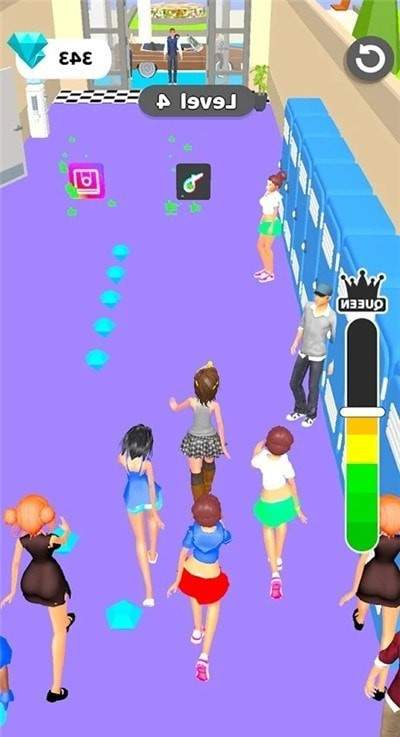 猫步美女跑