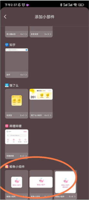 鲸鱼小组件手机版