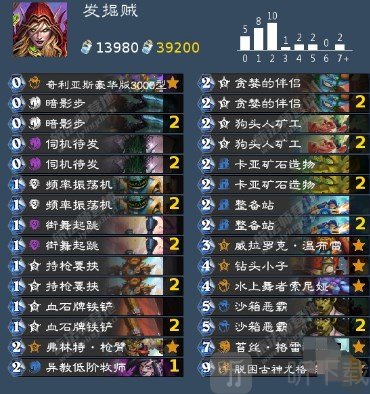 炉石传说潜行者卡组推荐 炉石传说潜行者卡组大全