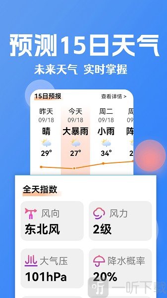 大字看天气
