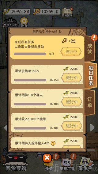 怪物餐厅游戏