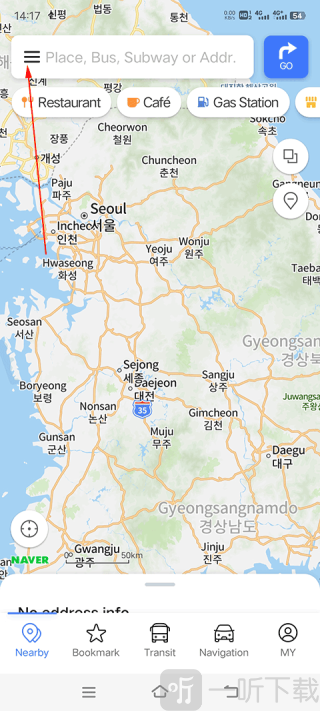naver地图中文版