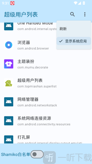 超级用户列表