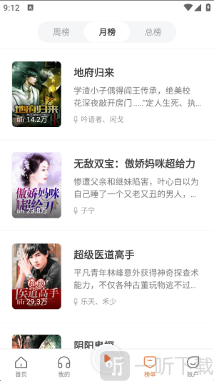 度聽小說