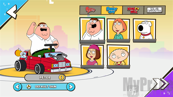 Warped Kart Racers角色選擇界面