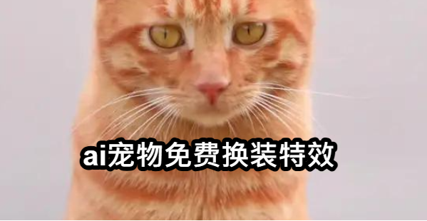 ai宠物免费换装特效
