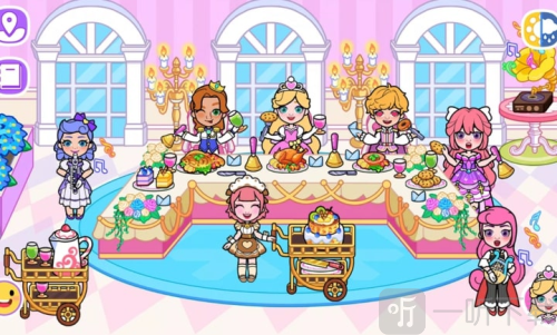 冰雪公主世界城堡娃娃屋派对